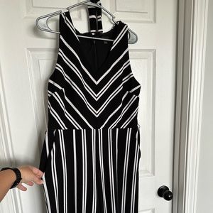 Black and white jumpsuit
